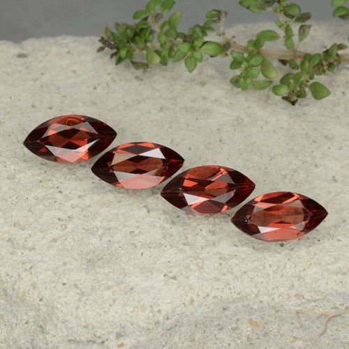 4.89ctw Natural Deep Red Pyrope Garnet, Marquise, VVS-VS