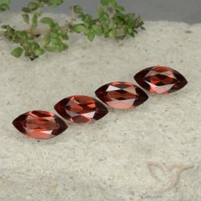 4.89 ctw Red Pyrope Garnet Stones, Natural Pyrope Garnet in Marquise Facet Shape for Sale