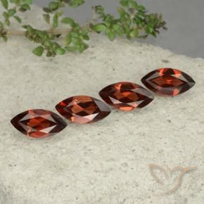 4.88 ctw Red Pyrope Garnet Stones, Natural Pyrope Garnet in Marquise Facet Shape for Sale