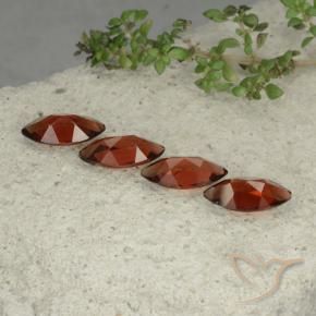 Pyrope Garnet Gemstones in 10.1 x 5.1 mm Size for Sale, Pyrope Garnet Stones in Deep Red Color