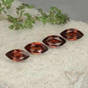 4.64 ctw Red Pyrope Garnet Stones, Natural Pyrope Garnet in Marquise Facet Shape for Sale