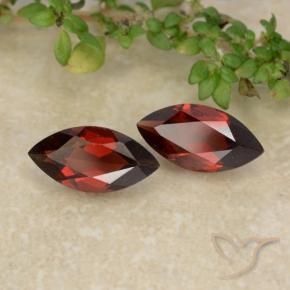 2.36 ctw Red Pyrope Garnet Stones, Natural Pyrope Garnet in Marquise Facet Shape for Sale