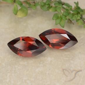 2.47 ctw Red Pyrope Garnet Stones, Natural Pyrope Garnet in Marquise Facet Shape for Sale