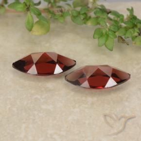 Pyrope Garnet Gemstones in 10.1 x 5.2 mm Size for Sale, Pyrope Garnet Stones in Scarlet Red Color