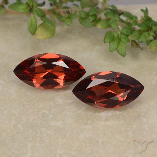 2.41ctw Natural Medium Red Pyrope Garnet, Marquise, VVS-VS