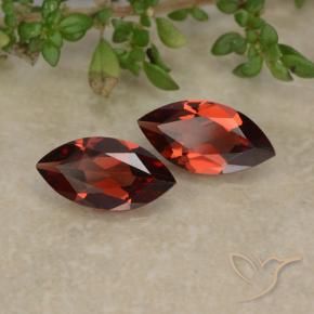 2.10 ctw Red Pyrope Garnet Stones, Natural Pyrope Garnet in Marquise Facet Shape for Sale