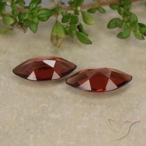 Pyrope Garnet Gemstones in 9.8 x 5 mm Size for Sale, Pyrope Garnet Stones in Deep Red Color