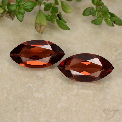 2.09 ct Marquise Cut Pyrope Garnet, 10 x 5.1 mm From Mozambique, Photo A