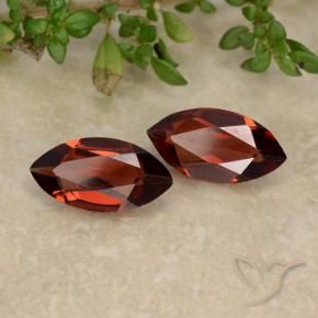 2.09 ctw Red Pyrope Garnet Stones, Natural Pyrope Garnet in Marquise Facet Shape for Sale