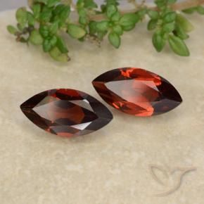 2.47 ctw Red Pyrope Garnet Stones, Natural Pyrope Garnet in Marquise Facet Shape for Sale