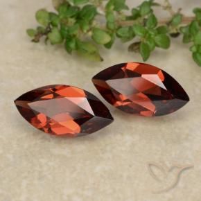 2.16 ctw Red Pyrope Garnet Stones, Natural Pyrope Garnet in Marquise Facet Shape for Sale