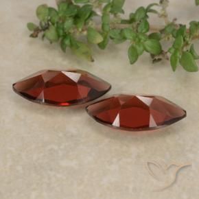 Pyrope Garnet Gemstones in 10.1 x 5.2 mm Size for Sale, Pyrope Garnet Stones in Deep Red Color