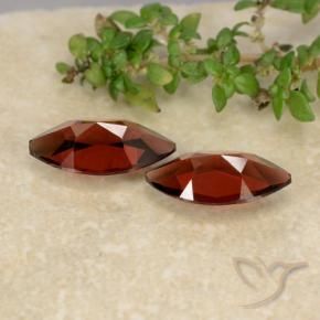 Pyrope Garnet Gemstones in 10 x 5.2 mm Size for Sale, Pyrope Garnet Stones in Dark Red Color
