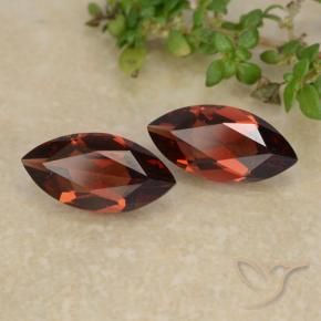 2.22 ctw Red Pyrope Garnet Stones, Natural Pyrope Garnet in Marquise Facet Shape for Sale