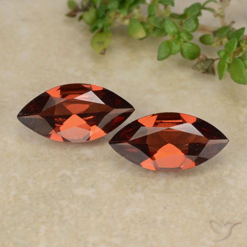 1.74ctw Natural Medium Red Pyrope Garnet, Marquise, VVS-VS