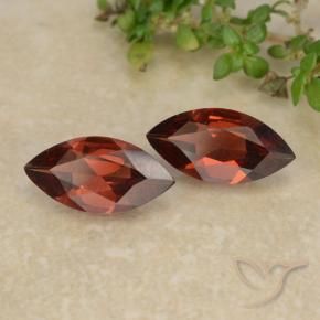 1.74 ctw Red Pyrope Garnet Stones, Natural Pyrope Garnet in Marquise Facet Shape for Sale