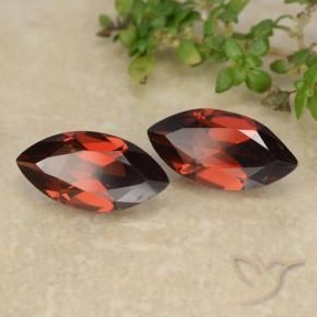 2.33 ctw Red Pyrope Garnet Stones, Natural Pyrope Garnet in Marquise Facet Shape for Sale