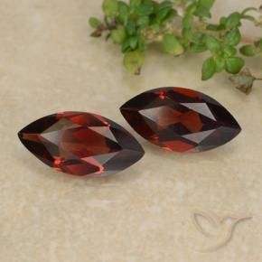 2.20 ctw Red Pyrope Garnet Stones, Natural Pyrope Garnet in Marquise Facet Shape for Sale