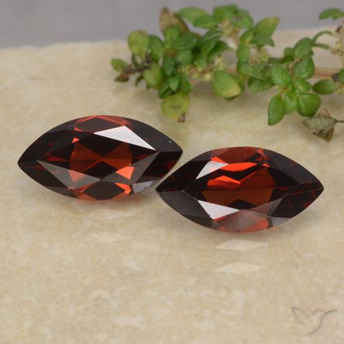 2.51ctw Natural Deep Blood Red Pyrope Garnet, Marquise, VVS-VS