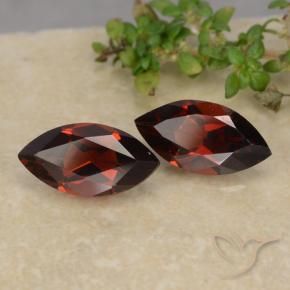 2.51 ctw Red Pyrope Garnet Stones, Natural Pyrope Garnet in Marquise Facet Shape for Sale