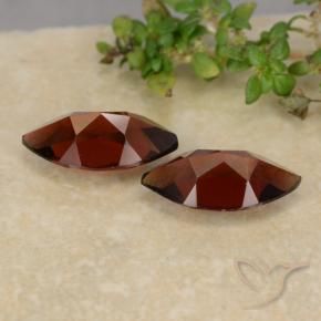 Pyrope Garnet Gemstones in 10.1 x 5.1 mm Size for Sale, Pyrope Garnet Stones in Deep Blood Red Color