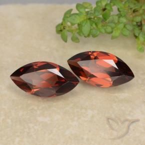 2.39 ctw Red Pyrope Garnet Stones, Natural Pyrope Garnet in Marquise Facet Shape for Sale