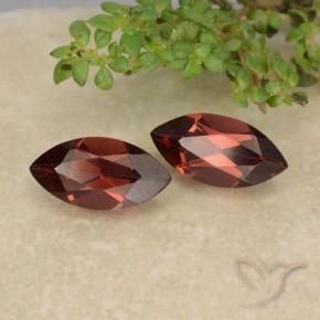 2.21 ctw Red Pyrope Garnet Stones, Natural Pyrope Garnet in Marquise Facet Shape for Sale