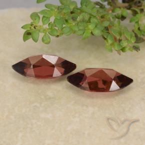 Pyrope Garnet Gemstones in 9.9 x 4.9 mm Size for Sale, Pyrope Garnet Stones in Deep Red Color