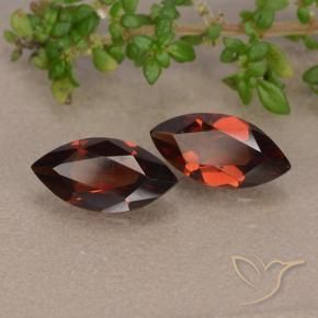 2.23 ctw Red Pyrope Garnet Stones, Natural Pyrope Garnet in Marquise Facet Shape for Sale