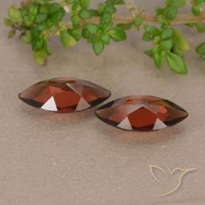 Pyrope Garnet Gemstones in 9.9 x 5.2 mm Size for Sale, Pyrope Garnet Stones in Dark Red Color