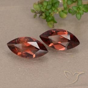 2.06 ctw Red Pyrope Garnet Stones, Natural Pyrope Garnet in Marquise Facet Shape for Sale