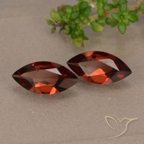 1.83 ctw Red Pyrope Garnet Stones, Natural Pyrope Garnet in Marquise Facet Shape for Sale