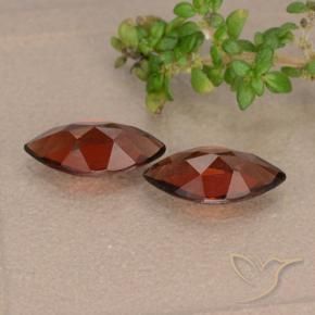 Pyrope Garnet Gemstones in 10 x 5.1 mm Size for Sale, Pyrope Garnet Stones in Deep Blood Red Color
