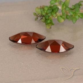 Pyrope Garnet Gemstones in 9.7 x 5 mm Size for Sale, Pyrope Garnet Stones in Deep Red Color