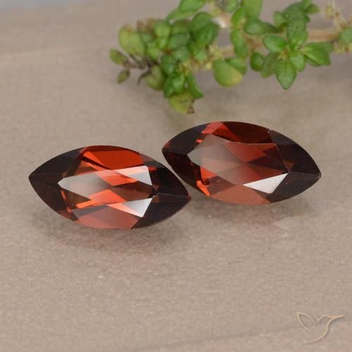 2.80 ctw Red Pyrope Garnet Stones, Natural Pyrope Garnet in Marquise Facet Shape for Sale
