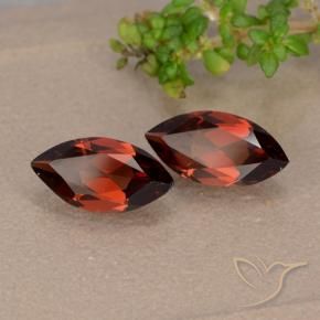 2.20 ctw Red Pyrope Garnet Stones, Natural Pyrope Garnet in Marquise Facet Shape for Sale