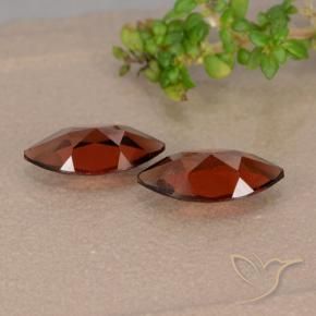 Pyrope Garnet Gemstones in 9.8 x 5.1 mm Size for Sale, Pyrope Garnet Stones in Deep Red Color