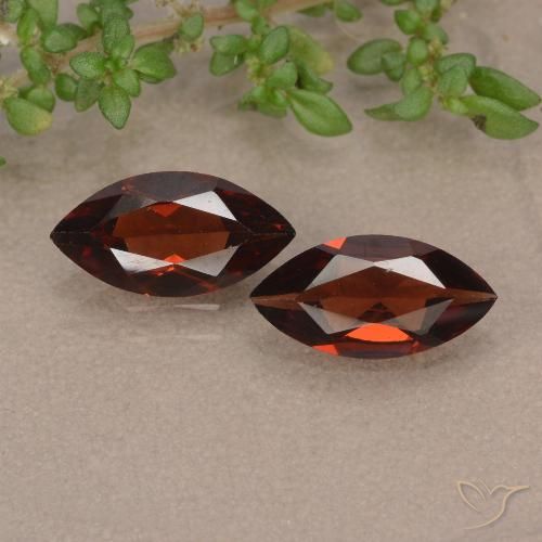 2.12 ct Marquise Cut Pyrope Garnet, 10.2 x 5.2 mm From Mozambique, Photo A