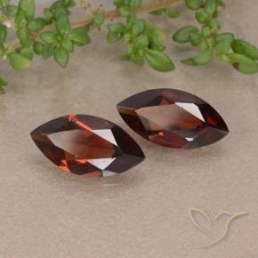 2.12 ctw Red Pyrope Garnet Stones, Natural Pyrope Garnet in Marquise Facet Shape for Sale