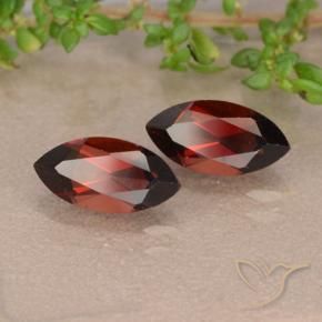 2.78 ctw Red Pyrope Garnet Stones, Natural Pyrope Garnet in Marquise Facet Shape for Sale