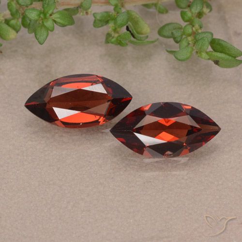 2.18ctw Natural Dark Red Pyrope Garnet, Marquise, VVS-VS