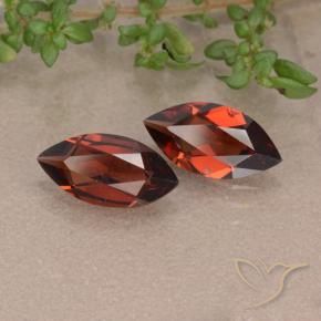 2.18 ctw Red Pyrope Garnet Stones, Natural Pyrope Garnet in Marquise Facet Shape for Sale