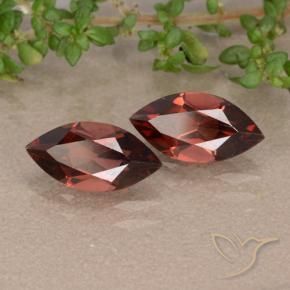 2.48 ctw Red Pyrope Garnet Stones, Natural Pyrope Garnet in Marquise Facet Shape for Sale