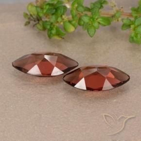 Pyrope Garnet Gemstones in 10.1 x 5.1 mm Size for Sale, Pyrope Garnet Stones in Dark Red Color