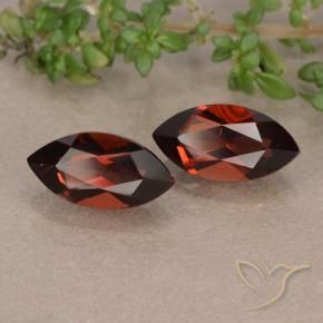 2.94 ctw Red Pyrope Garnet Stones, Natural Pyrope Garnet in Marquise Facet Shape for Sale