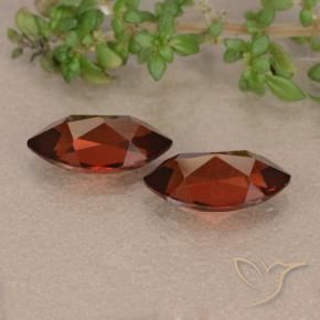 Pyrope Garnet Gemstones in 10 x 5.2 mm Size for Sale, Pyrope Garnet Stones in Deep Red Color