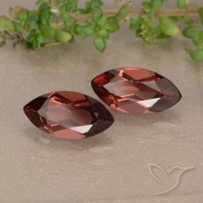 2.54 ctw Red Pyrope Garnet Stones, Natural Pyrope Garnet in Marquise Facet Shape for Sale