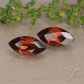 2.21 ctw Red Pyrope Garnet Stones, Natural Pyrope Garnet in Marquise Facet Shape for Sale