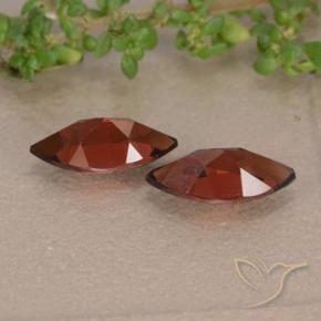 Pyrope Garnet Gemstones in 10.1 x 5 mm Size for Sale, Pyrope Garnet Stones in Dark Red Color