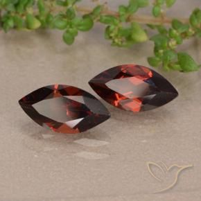 2.51 ctw Red Pyrope Garnet Stones, Natural Pyrope Garnet in Marquise Facet Shape for Sale